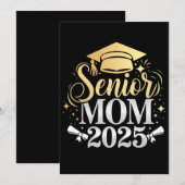 Invitation Senior Mom 2025 Graduation Famille Fils fille (Devant / Derrière)
