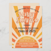 Invitation Senior Sunrise High School Senior Breakfast (Devant / Derrière)