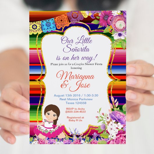 Invitation Senorita Fiesta Couple Shower