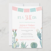 Invitation Señorita She-ESTA Petite Fille Baby shower Fiesta (Devant)