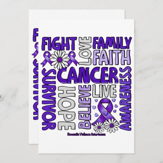 Invitation Sensibilisation à la violence familiale - Lutter c (Devant / Derrière)