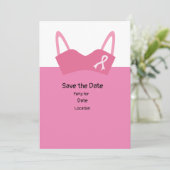 Invitation Sensibilisation au cancer du sein, Save the Date P (Debout devant)