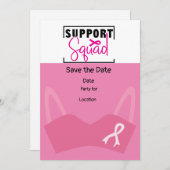 Invitation Sensibilisation au cancer du sein, Save the Date P (Devant / Derrière)