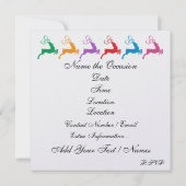 Invitation Sensibilisation au cancer Ruban rose Noël - Fêtes (Dos)