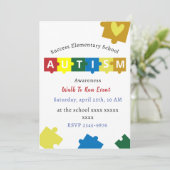 Invitation Sensibilisation sur l'autisme de l'école primaire (Debout devant)