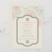 Invitation sensible de pétales (Devant / Derrière)