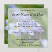 Invitation Sensible oubliez-moi pas des fleurs (Devant / Derrière)