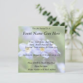 Invitation Sensible oubliez-moi pas des fleurs (Debout devant)