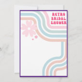 Invitation Sentez La Bataille ! Fête des mariées Cosmic Retro (Dos)