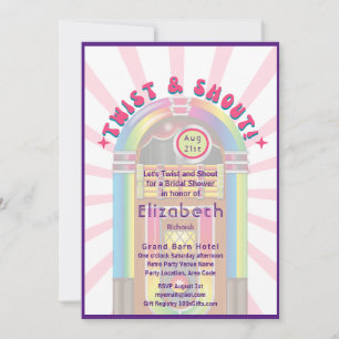 Invitation Sentez La Bataille ! Fête des mariées Cosmic Retro