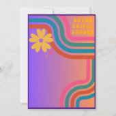 Invitation Sentez La Bataille ! Fête des mariées Cosmic Retro (Dos)