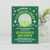 Invitation Sentez-vous si chanceux Green St. Patrick's Day Pa (Debout devant)