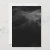 Invitation Sentiment Witchy Bats Lune Ciel Noir Halloween Par (Dos)