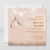 Invitation Sepia Dragonfly Rustic Mariage de automne (Devant)
