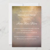 Invitation *~* Sepia Gold White Gown Fête de l'mariée (Dos)