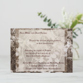 Invitation Sepia Grapevine Mariage/Handfasting Pentacle Suite (Debout devant)