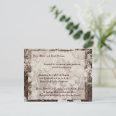 Invitation Sepia Grapevine Mariage/Handfasting Pentacle Suite (Debout devant)