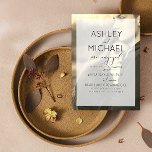 Invitation Sepia Kraft Typographie Fiançailles photo Invitati<br><div class="desc">Cette magnifique et moderne Sepia Kraft Calligraphy Typographie Photo Engagement Party Invitation comprend un script de calligraphie noir et blanc et moderne toutes les polices sans serif casquette conception d'invitation sur le devant, sur une couche de couverture blanche criblée, et votre photo d'orientation verticale / portrait dans l'arrière - plan....</div>