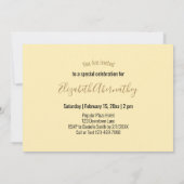 Invitation Sepia vintage Anniversaire 50 et Fabulous Bicycle (Dos)