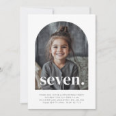 Invitation Sept Arches Photo Anniversaire (Devant)