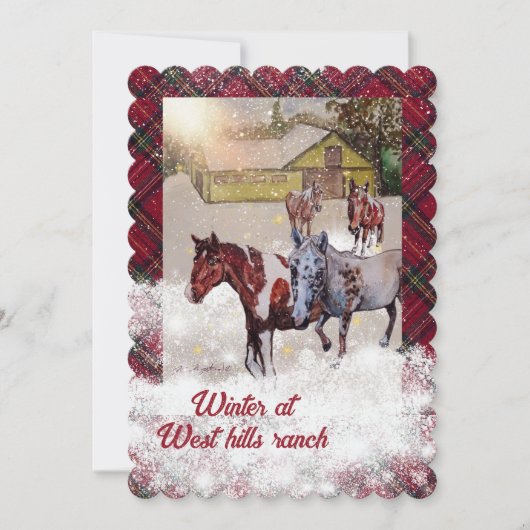 Invitation Sept et nokamis hivernent au ranch de west hills (Devant)