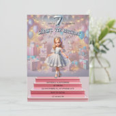 Invitation Septième anniversaire de Sarah (Debout devant)