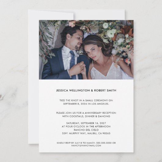 Invitation Sequel Mariage Sage Green Nous Faisons Toujours Ph (Dos)