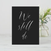 Invitation Sequel Mariage Solid Noir Nous Faisons Toujours Ph (Debout devant)
