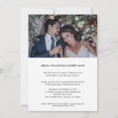 Invitation Sequel Mariage Solid Noir Nous Faisons Toujours Ph (Dos)