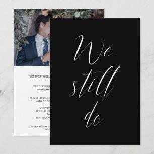 Invitation Sequel Mariage Solid Noir Nous Faisons Toujours Ph