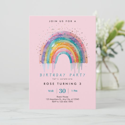 Invitation Séquence arc-en-ciel (Debout devant)