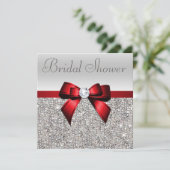 Invitation Séquences d'argent Fête des mariées de diamant de  (Debout devant)