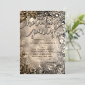 Invitation Séquences de fête Silver & Gold (Debout devant)