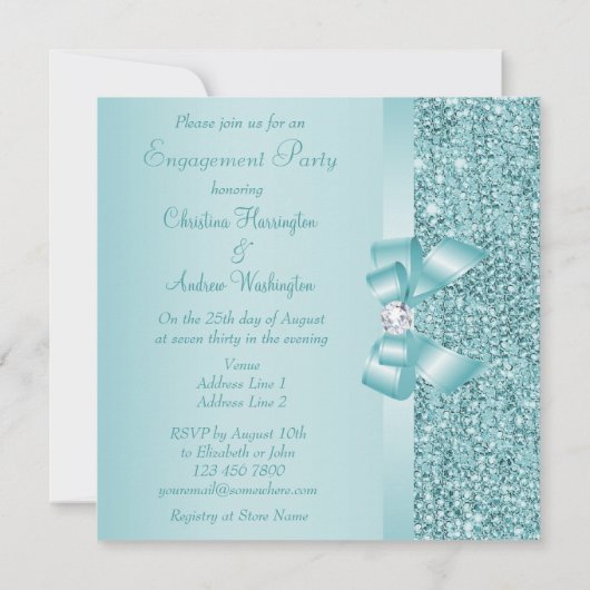 Invitation Séquences Turquoises, groupe d'engagement Bow & Di (Dos)