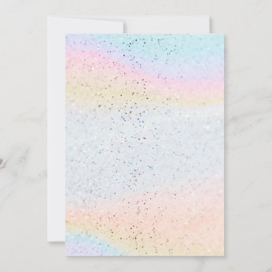 Invitation Sequin Glitters Dive into five mermaid bash Birthd (Dos)