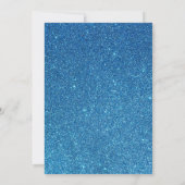 Invitation Sequins Bleu Arc 13 anniversaire adolescent esthét (Dos)