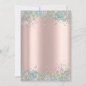 Invitation Sequins Bordure Rose Gold Retraite (Dos)