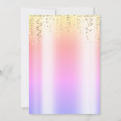 Invitation Sequins Dress Ombre 50e Anniversaire (Dos)