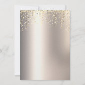 Invitation Sequins Robe Confetti Ivoire 100e anniversaire (Dos)