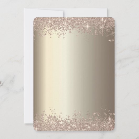 Invitation Sequins Robe Parties scintillant Confetti 50e Anni (Dos)