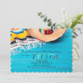 Invitation Serape et Sombrero (Debout devant)