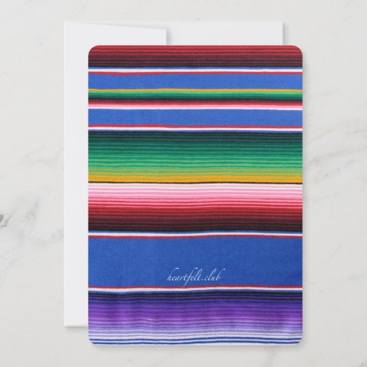Invitation Serape Fiesta (Dos)