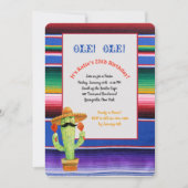 Invitation Serape Fiesta (Devant)
