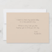 Invitation Seras-tu ma demoiselle d'honneur Fleurs de printem (Dos)