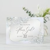 Invitation Seras-tu ma demoiselle d'honneur Icy Blue Shimmer (Debout devant)