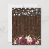 Invitation Seras-tu ma demoiselle d'honneur | Rustique Campag (Dos)