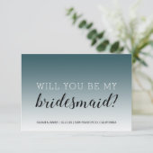 Invitation Seras-Tu Ma Femme D'Accueil Emerald Ombre (Debout devant)