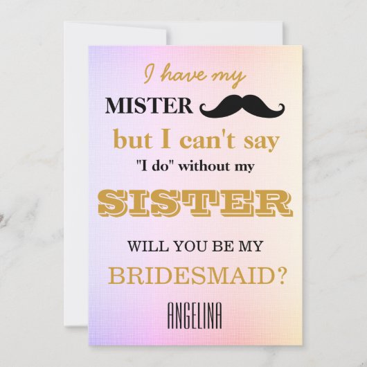 Invitation Seras-tu ma femme de ménage ? (Devant)