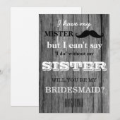 Invitation Seras-tu ma femme de ménage ? Arrière - plan de bo (Devant / Derrière)