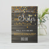 Invitation Seras-tu ma femme de ménage ? Arrière - plan en bo (Debout devant)